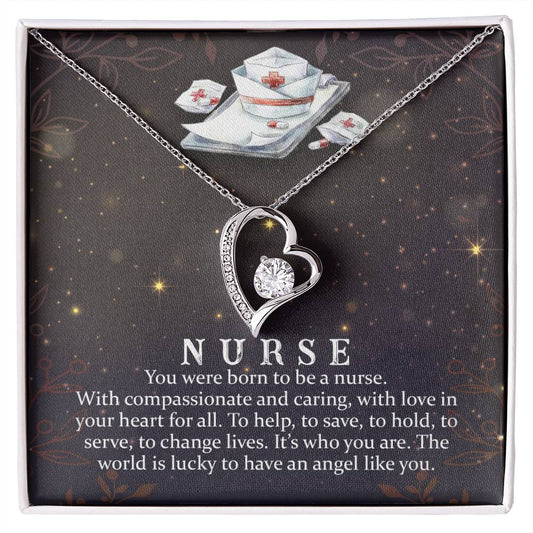 Nurse Heart Necklace Gift-[Heartfelt Family Gift]