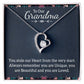Grandma Always Remember Heart Necklace Gift-[Heartfelt Family Gift]