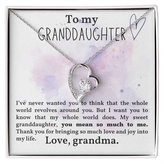 Granddaughter Necklace - Christmas  Birthday Gift for Granddaughter-[Heartfelt Family Gift]