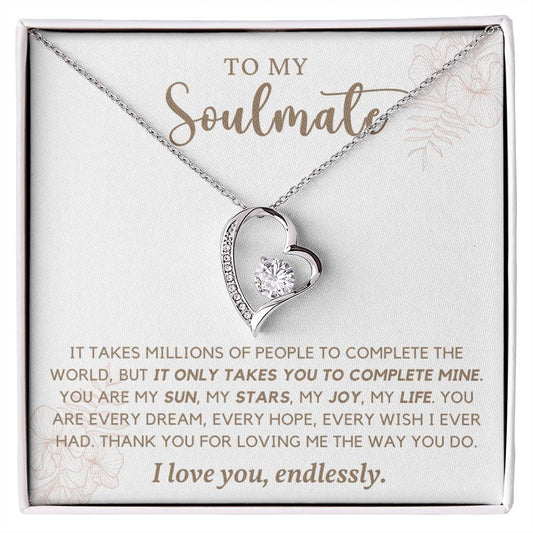 Soulmate Necklace - Perfect Gift for Girlfriend or Wife on Special Occasions-[Heartfelt Family Gift]