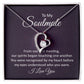 To My Soulmate Heart Necklace Gift for Wife-[Heartfelt Family Gift]