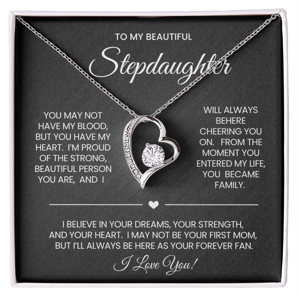 To My Stepdaughter Necklace Gift