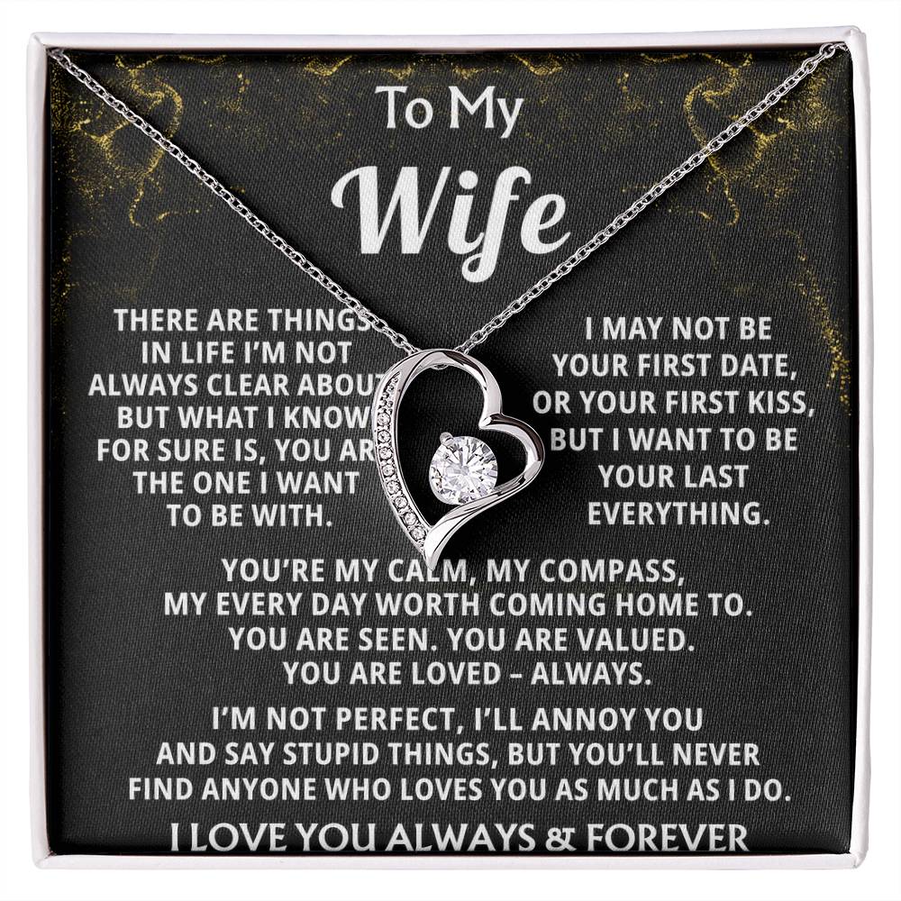 To My Wife, My heart knows you're my everything.