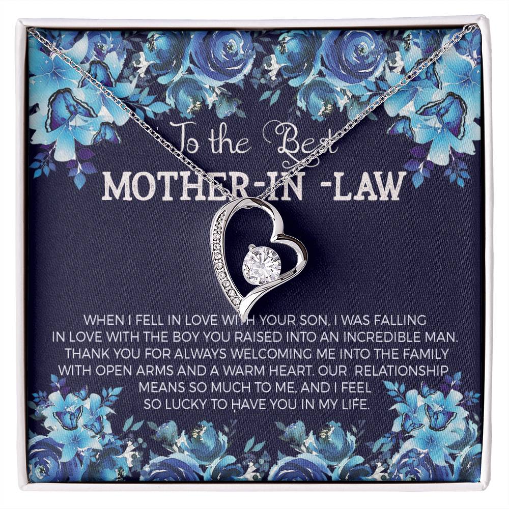 Mother in Law Heart Necklace Gift-[Heartfelt Family Gift]
