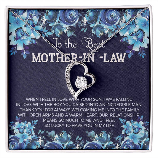 Mother in Law Heart Necklace Gift-[Heartfelt Family Gift]
