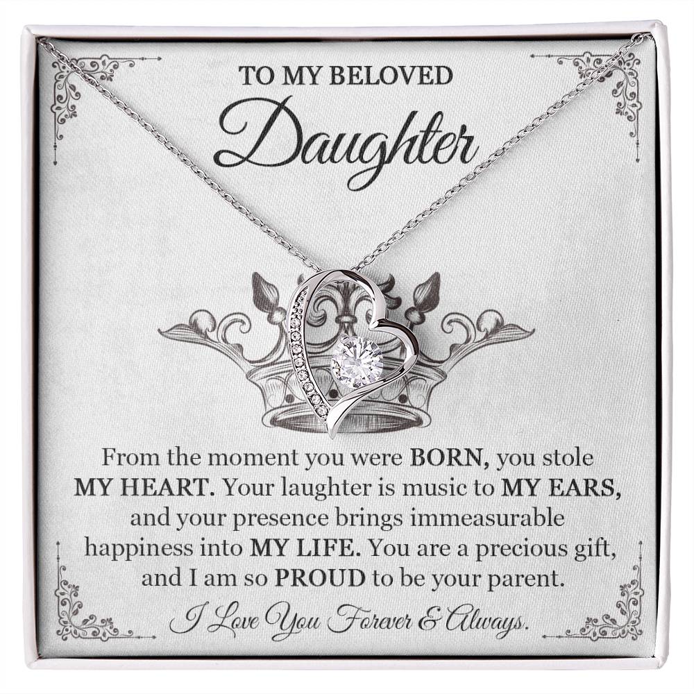 Daughter Necklace - Perfect Gift From Parents for Birthday Graduation or Special Occasions-[Heartfelt Family Gift]