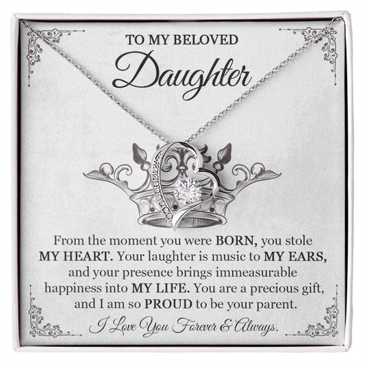 Daughter Necklace - Perfect Gift From Parents for Birthday Graduation or Special Occasions-[Heartfelt Family Gift]