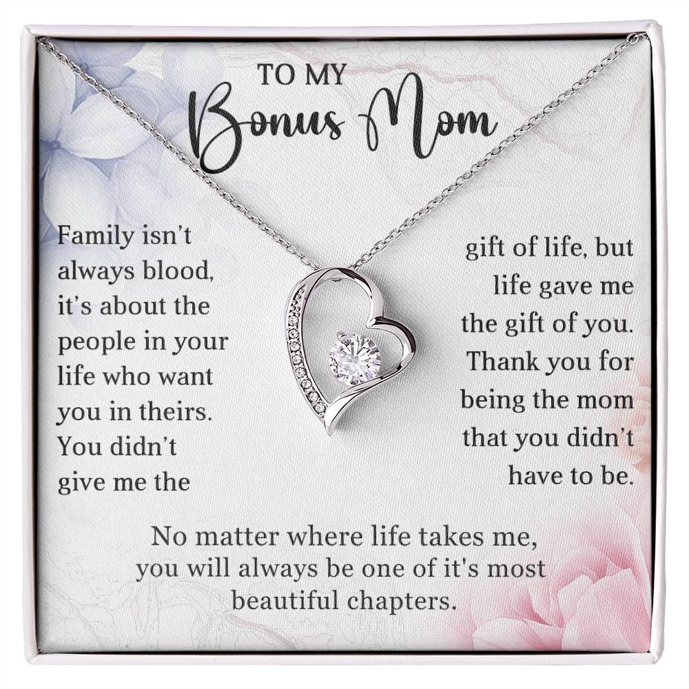 Stepmother Heart Necklace Gift