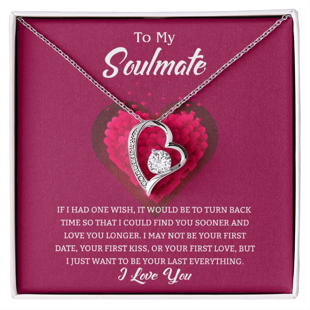 Soulmate Heart Necklace Gift-[Heartfelt Family Gift]