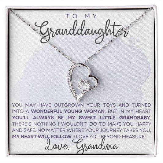 Granddaughter Necklace - ChristmasBirthday Gift Sentimental and Stylish-[Heartfelt Family Gift]