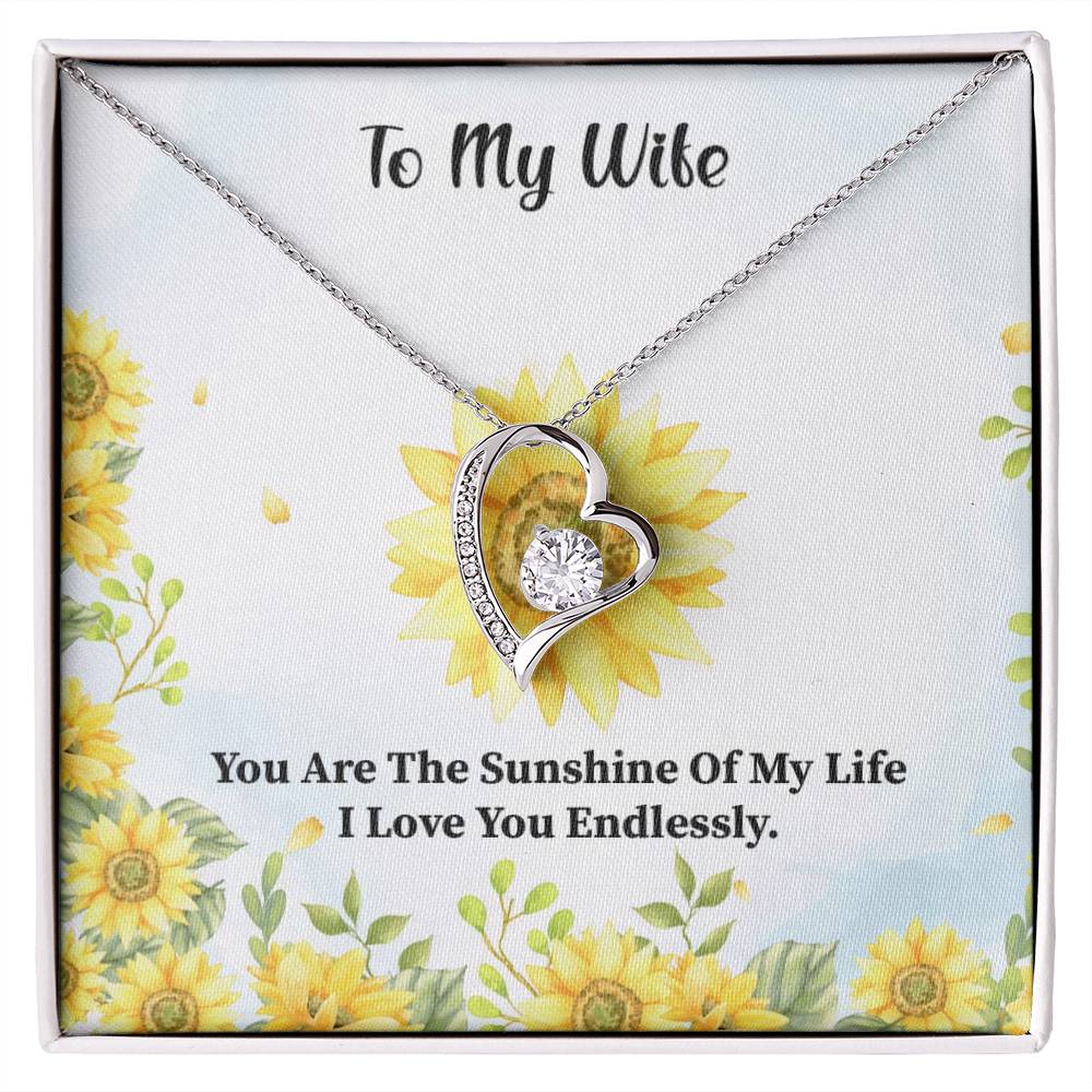 Sunshine Heart Necklace Gift for Wife - Handmade and Personalized-[Heartfelt Family Gift]