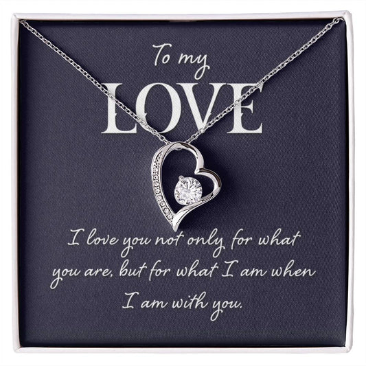 Love Heart Necklace Gift-[Heartfelt Family Gift]