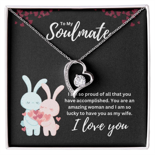 To my Soulmate Heart Necklace Gift-[Heartfelt Family Gift]