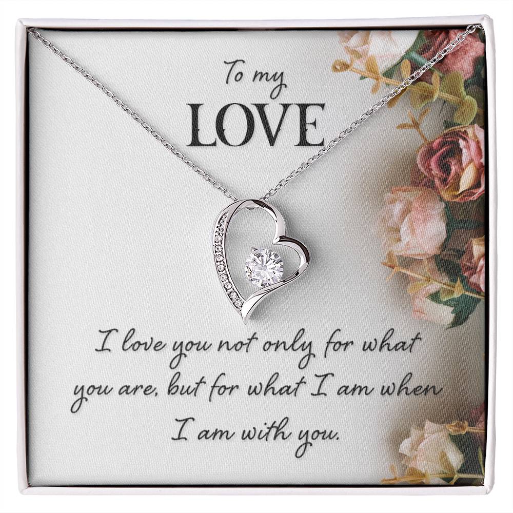 To My Love Floral Heart Necklace Gift-[Heartfelt Family Gift]