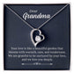 To My Grandma - Your Love Is Like A Beautiful Garden Heart Necklace Gift-[Heartfelt Family Gift]