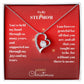 Stepmom Christmas Heart Necklace Gift-[Heartfelt Family Gift]