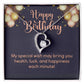 Happy Birthday Heart Necklace Gift-[Heartfelt Family Gift]