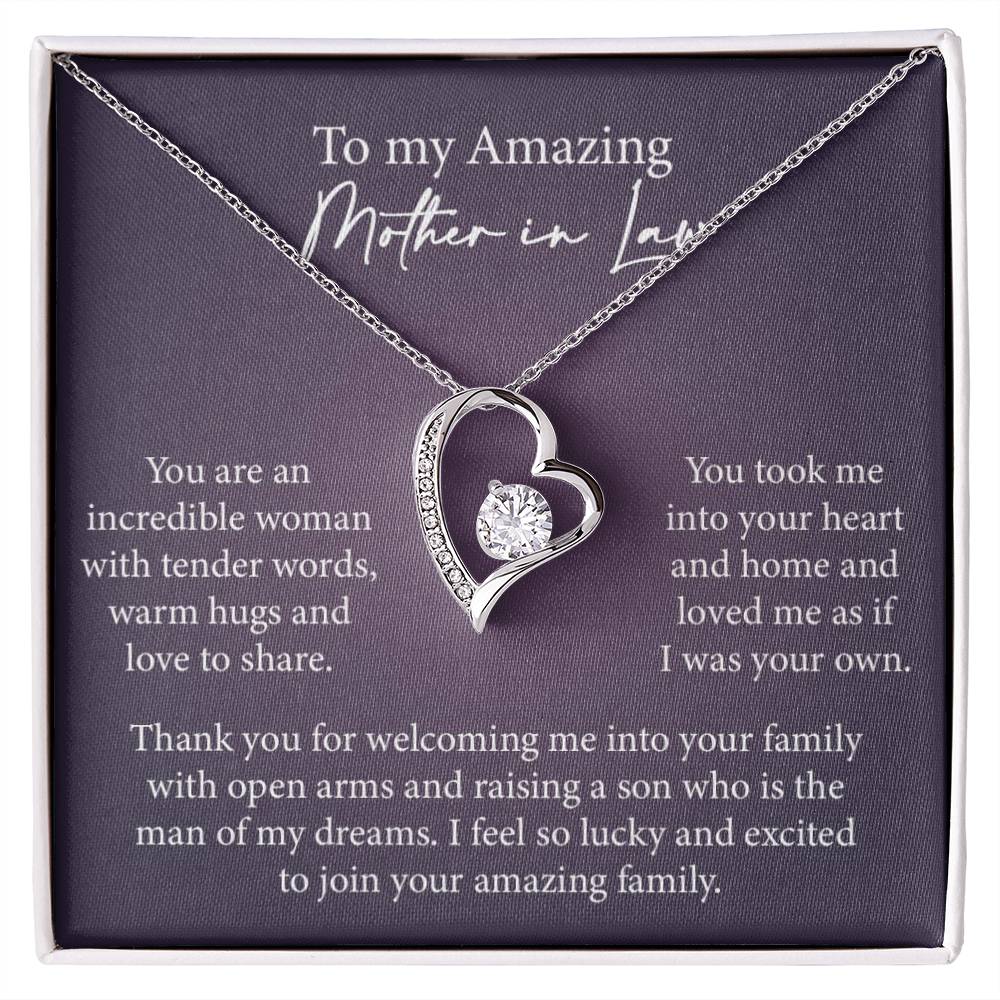 Mother in Law Heart Necklace Gift-[Heartfelt Family Gift]