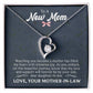New mom Heart Necklace Gift-[Heartfelt Family Gift]