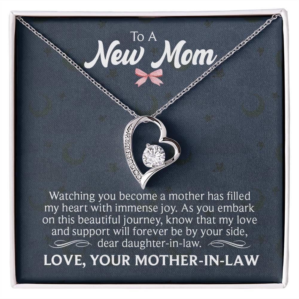 New mom Heart Necklace Gift-[Heartfelt Family Gift]