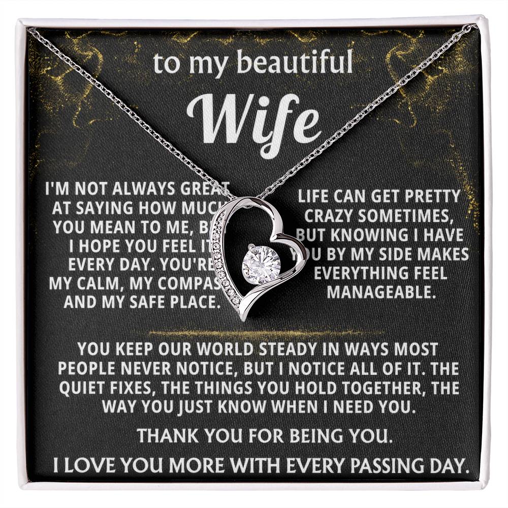 To My Wife, You are my calm, compass, and safe place.