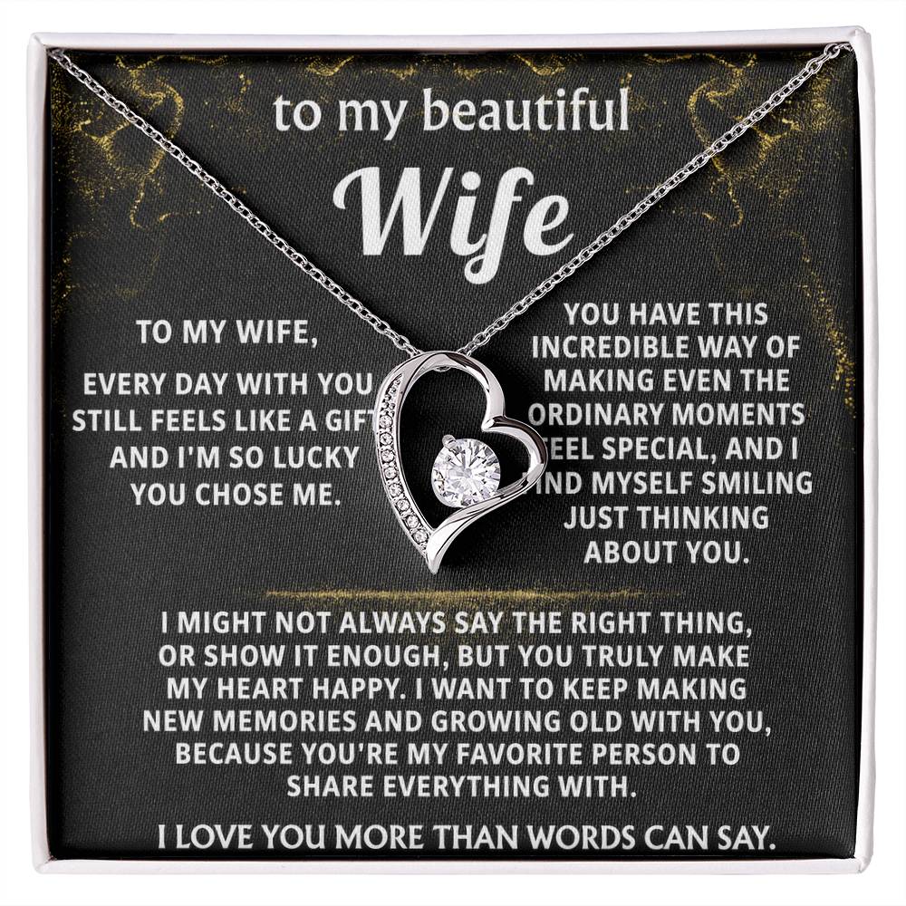 To My Wife, You make my heart happy.