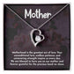 Mother Motherhood Heart Necklace Gift-[Heartfelt Family Gift]