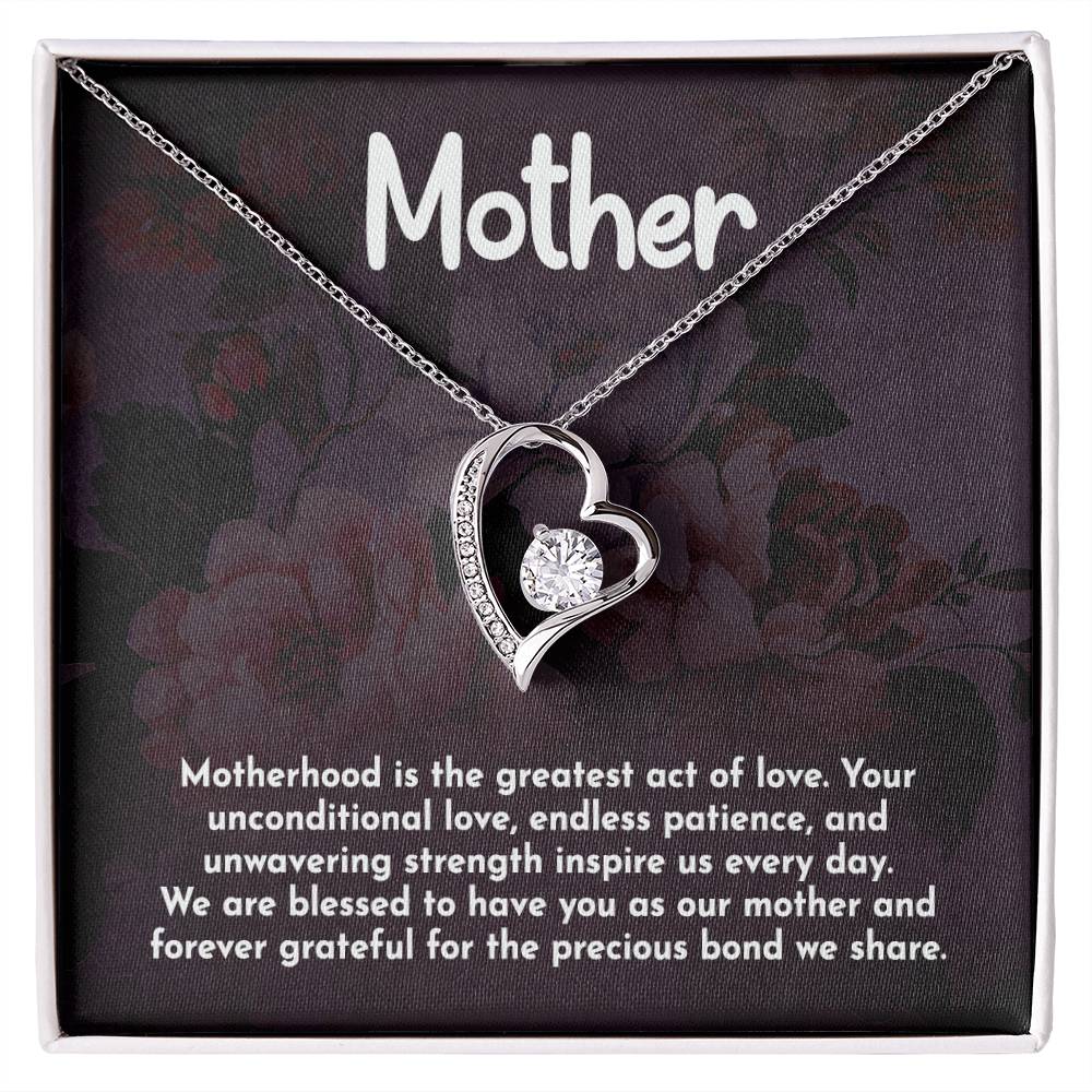 Mother Motherhood Heart Necklace Gift-[Heartfelt Family Gift]