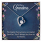 Multi Name Vertical Necklace_To our Grandma-Always close to our heart Heart Necklace Gift-[Heartfelt Family Gift]