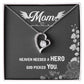 Mom Heaven Needed a Hero Heart Necklace Gift-[Heartfelt Family Gift]
