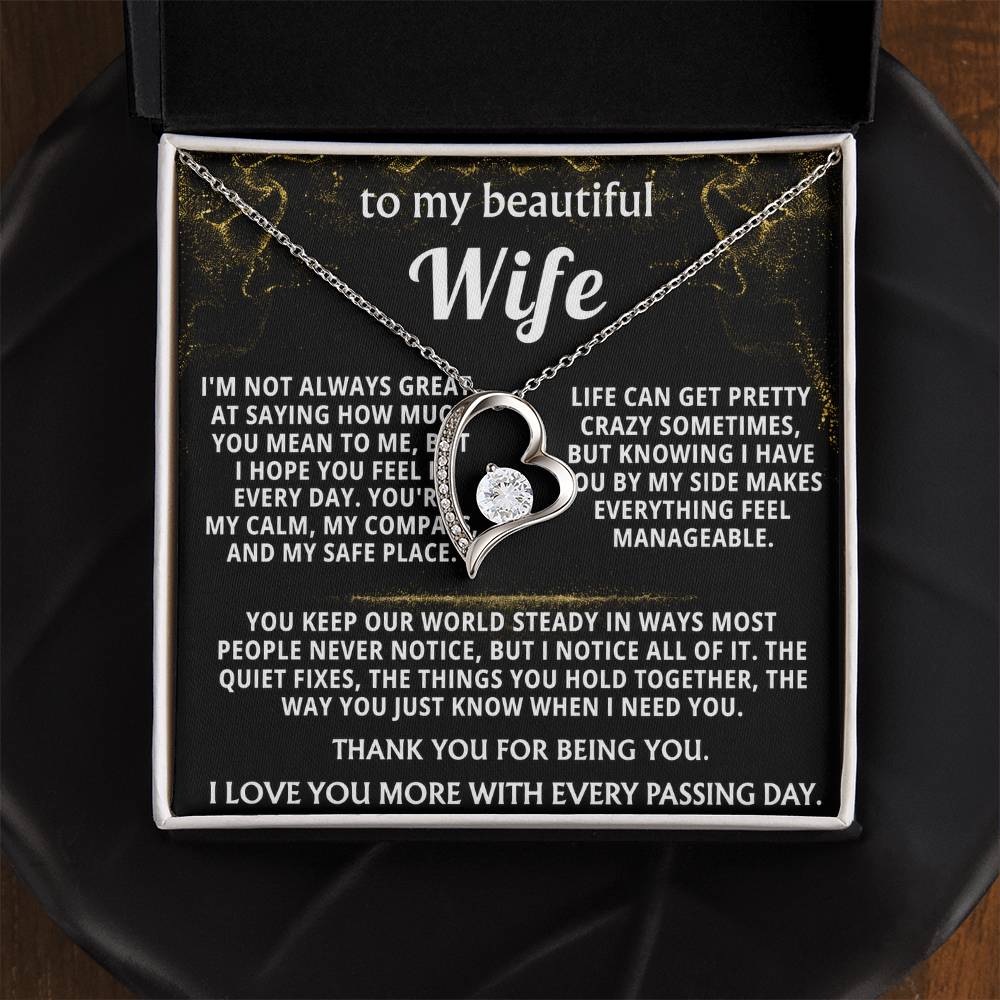 To My Wife, You are my calm, compass, and safe place.