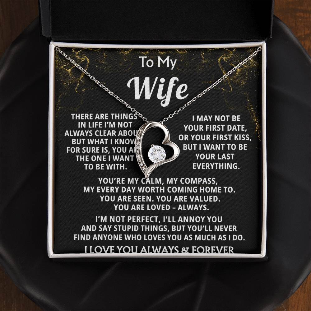 To My Wife, My heart knows you're my everything.