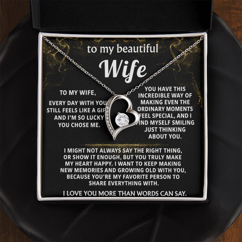 To My Wife, You make my heart happy.