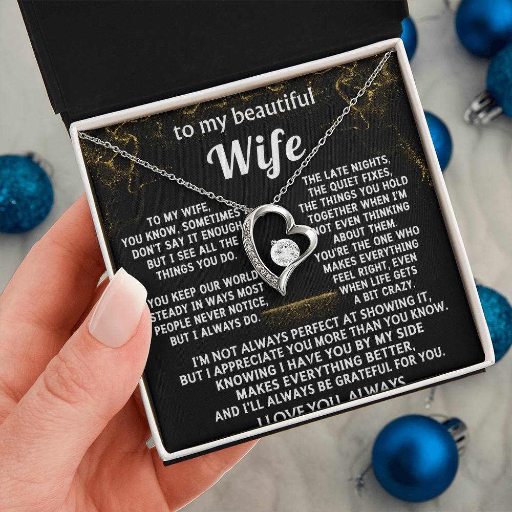 To My Wife, I see and appreciate all you do.