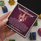 Merry Christmas Granddaughter Heart Necklace Gift-[Heartfelt Family Gift]