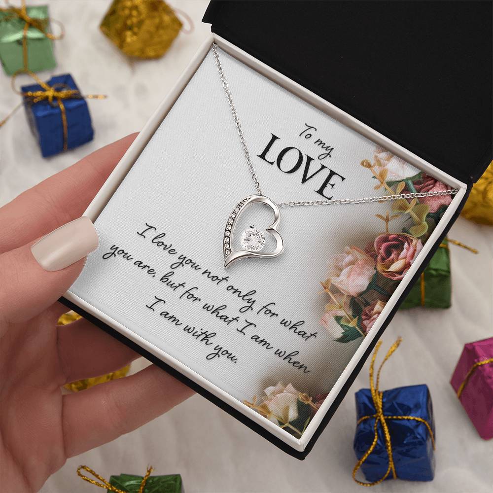 To My Love Floral Heart Necklace Gift-[Heartfelt Family Gift]