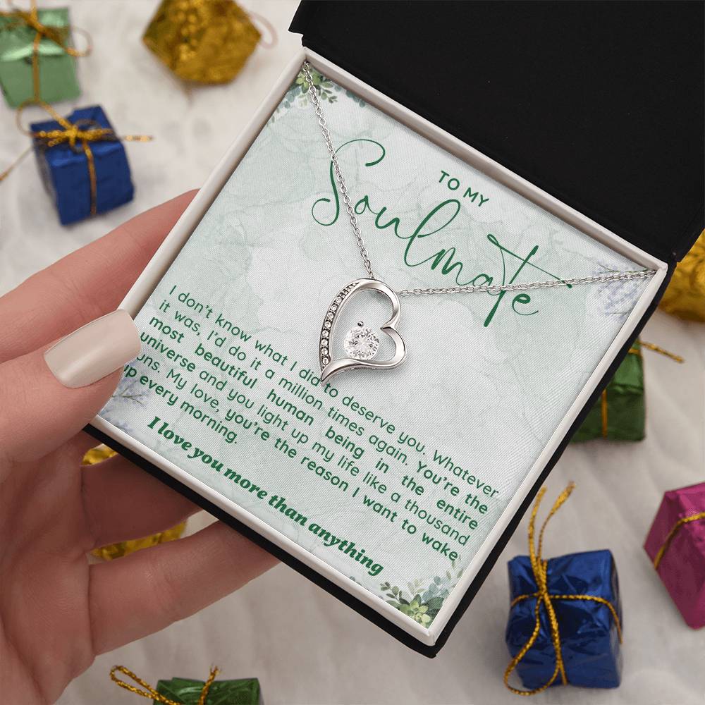 Soulmate Necklace Perfect Gift for Girlfriend or Wife on Birthday Valentines Day or Christmas-[Heartfelt Family Gift]
