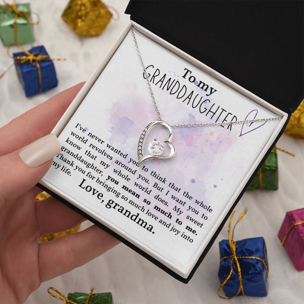 Granddaughter Necklace - Christmas  Birthday Gift for Granddaughter-[Heartfelt Family Gift]