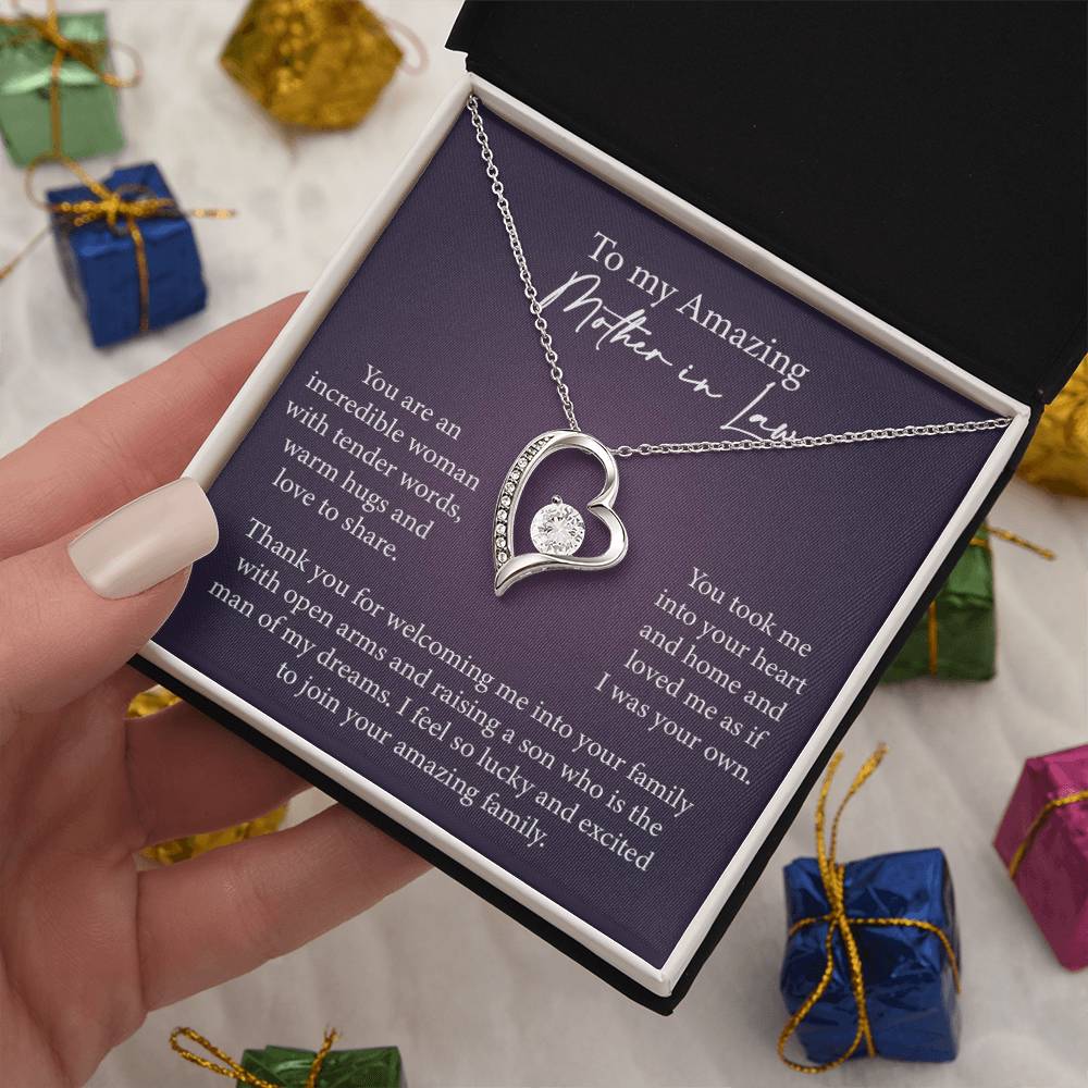 Mother in Law Heart Necklace Gift-[Heartfelt Family Gift]