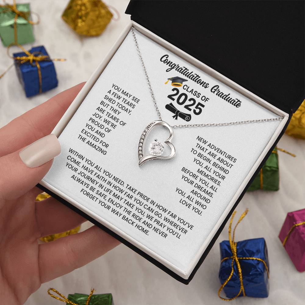 Class of 2026 Graduation Necklace Gift - Heart