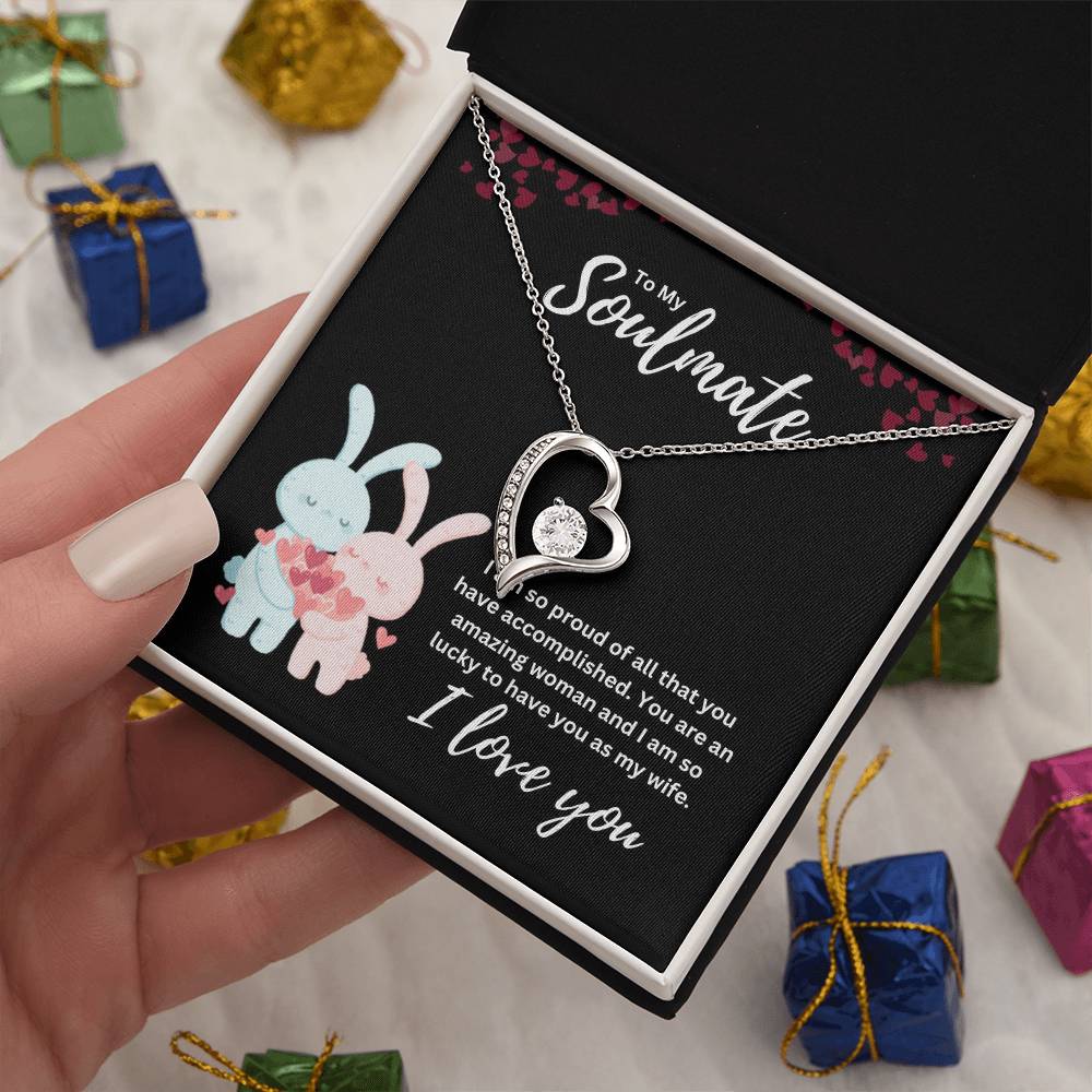 To my Soulmate Heart Necklace Gift-[Heartfelt Family Gift]