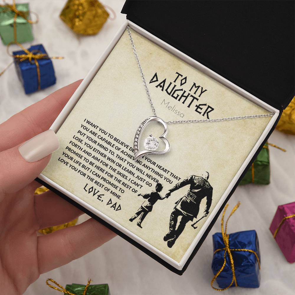 Viking Daughter and Dad Necklace Gift-[Heartfelt Family Gift]