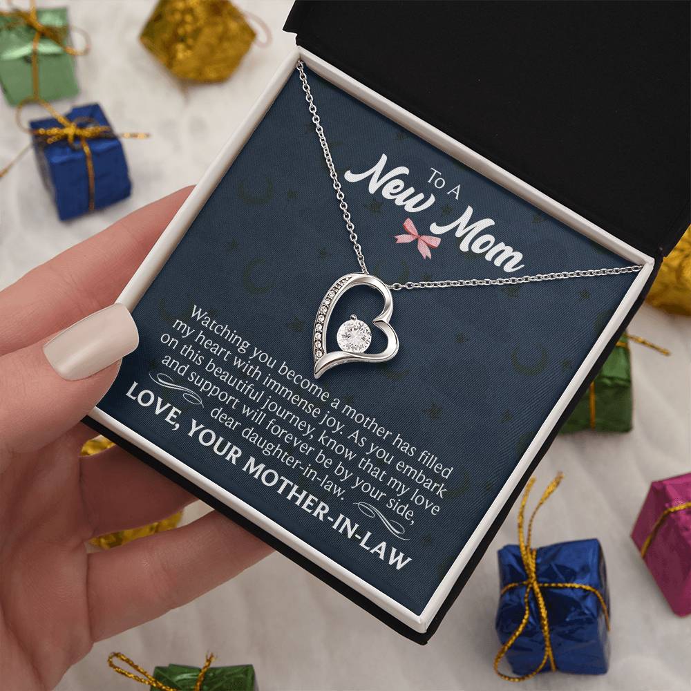 New mom Heart Necklace Gift-[Heartfelt Family Gift]