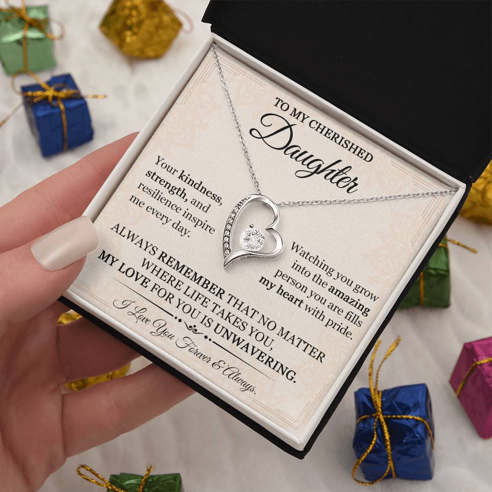 Daughter Necklace from Dad - Sentimental Gift for Your Beloved Daughter-[Heartfelt Family Gift]