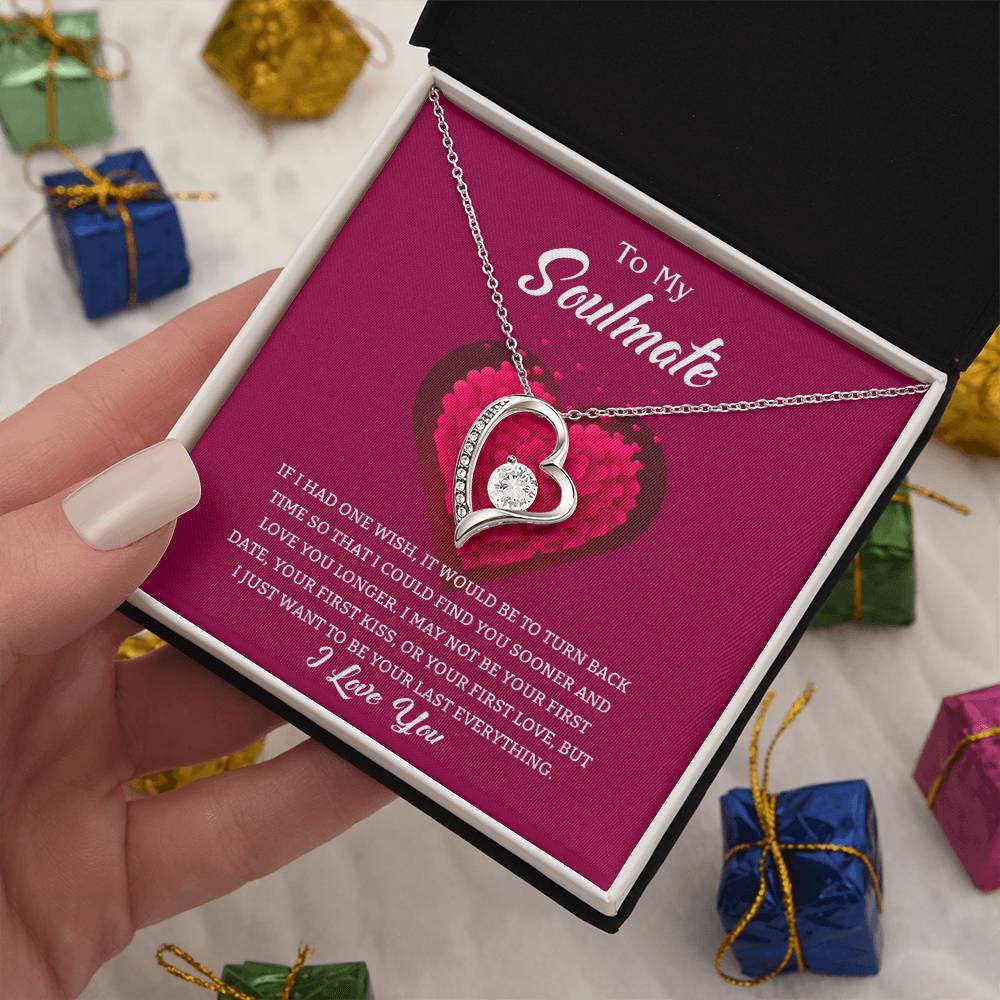 Soulmate Heart Necklace Gift-[Heartfelt Family Gift]