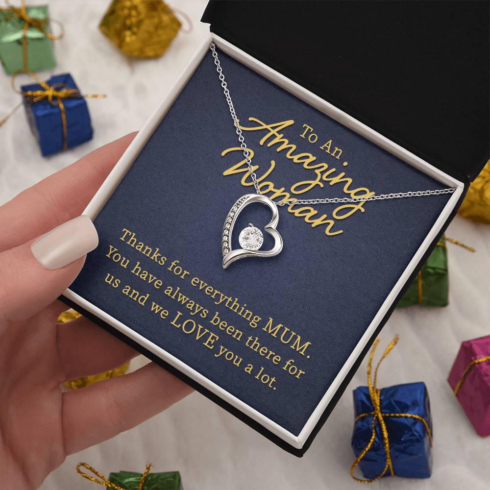 To An Amazing Women Heart Necklace Gift-[Heartfelt Family Gift]