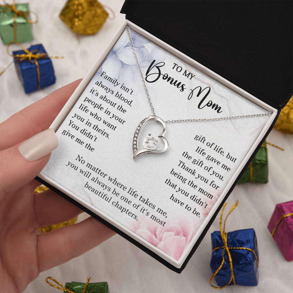Stepmother Heart Necklace Gift