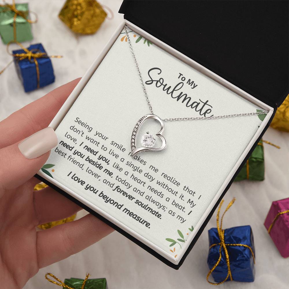 Personalized Soulmate Necklace  Perfect Gift for Her on Birthday Valentines Day or Christmas-[Heartfelt Family Gift]