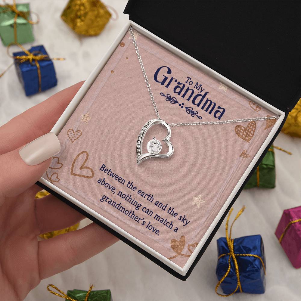 To my grandmother Heart Necklace Gift-[Heartfelt Family Gift]