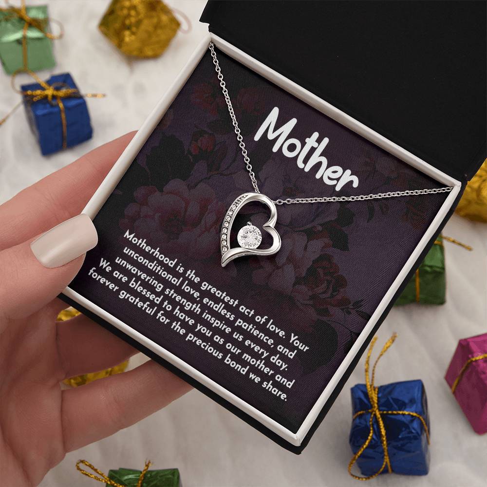 Mother Motherhood Heart Necklace Gift-[Heartfelt Family Gift]